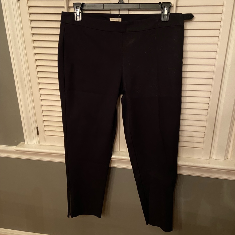 Eileen Fisher slim ankle pant with side zipper